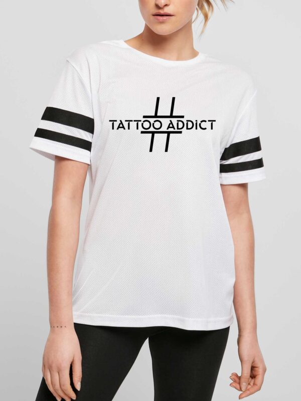 T-shirt mesh Tattoo addict