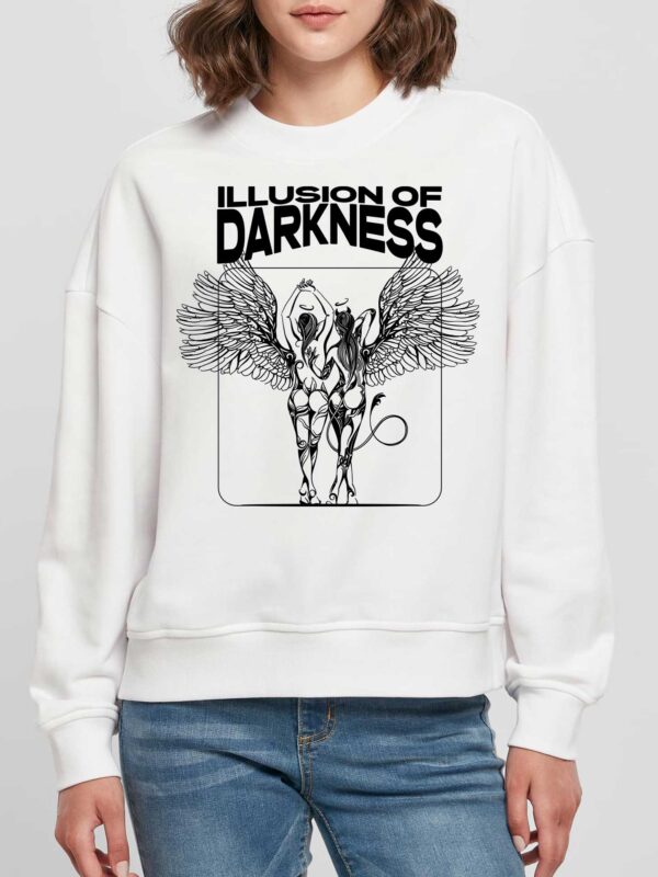 Woman sweater oversized Illusion of darkness
