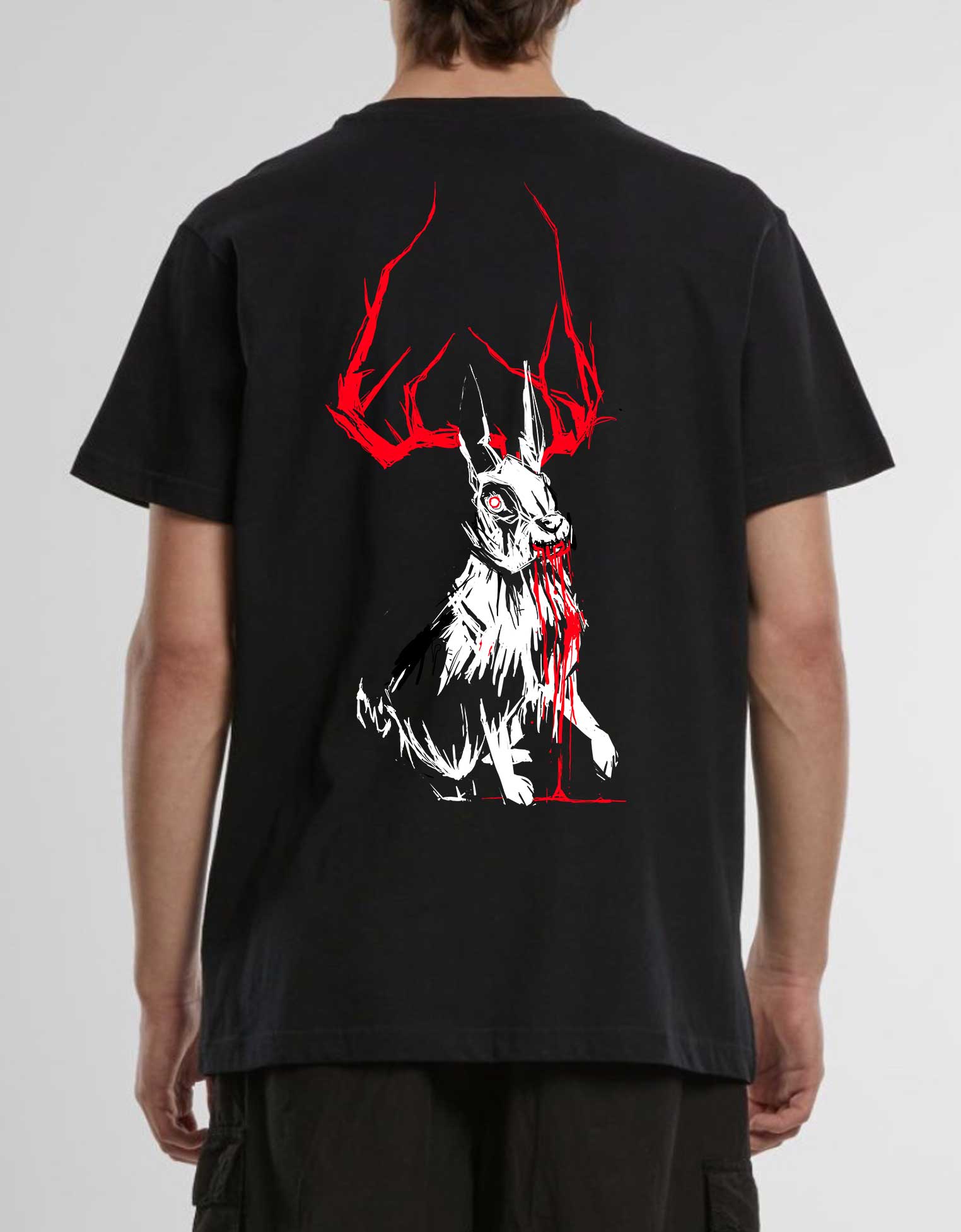 EXCLSV - T-shirt black Jackalope
