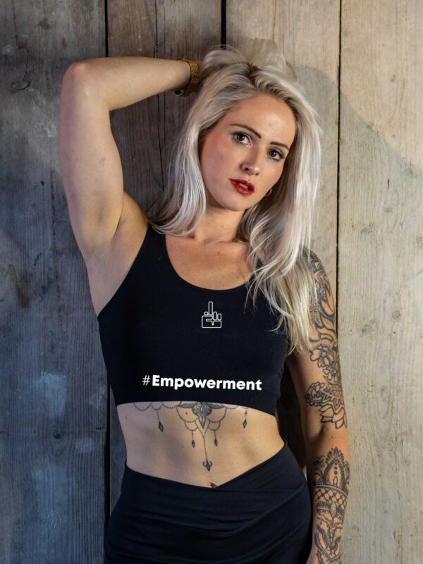 Top empowerment black - (text white)